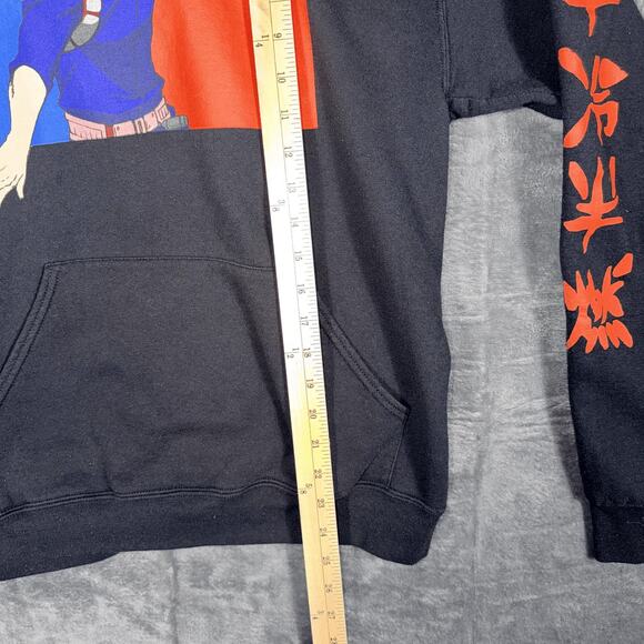 My Hero Academia Funimation Anime Hoodie Men Size M Black Pullover Graphic Print - Picture 4 of 5